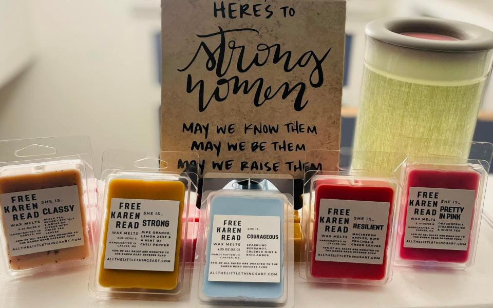 Karen Read's army of supporters have raised over $340,000 for her defence including making and selling wax melts branded with the movement's message