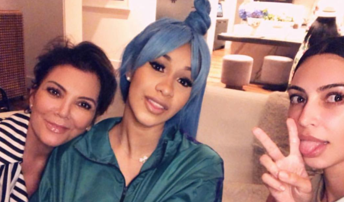 Kris, Cardi, and Kim. (Photo: Instagram)