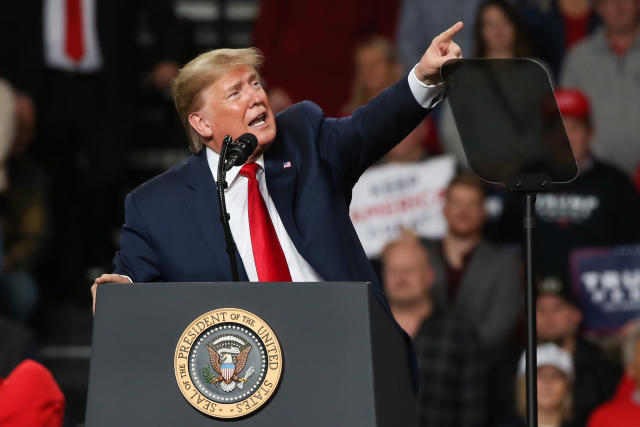 NFL great Jim Brown speak to the media after President Donald Trump  pardoned ex-San Francisco 49ers owner Edward DeBartolo Jr., at the White  House in Washington, D.C. on Tuesday, February 18, 2020.