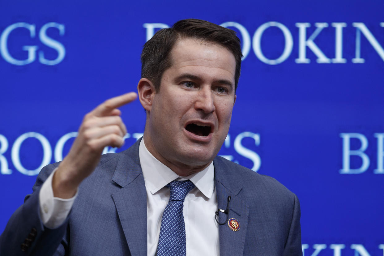 Rep. Seth Mounton (D-Mass.) praised 2020 Democratic rival Joe Biden for changing his view on the Hyde Amendment, but slammed him for supporting the Iraq War. (Photo: ASSOCIATED PRESS)