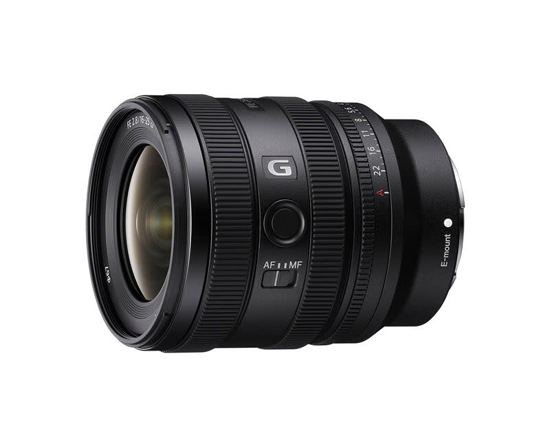 Sony最新大光圈廣角變焦鏡頭FE 16-25mm F2.8 G鏡頭，預計4月底正式在台上市。（圖／台灣索尼提供）