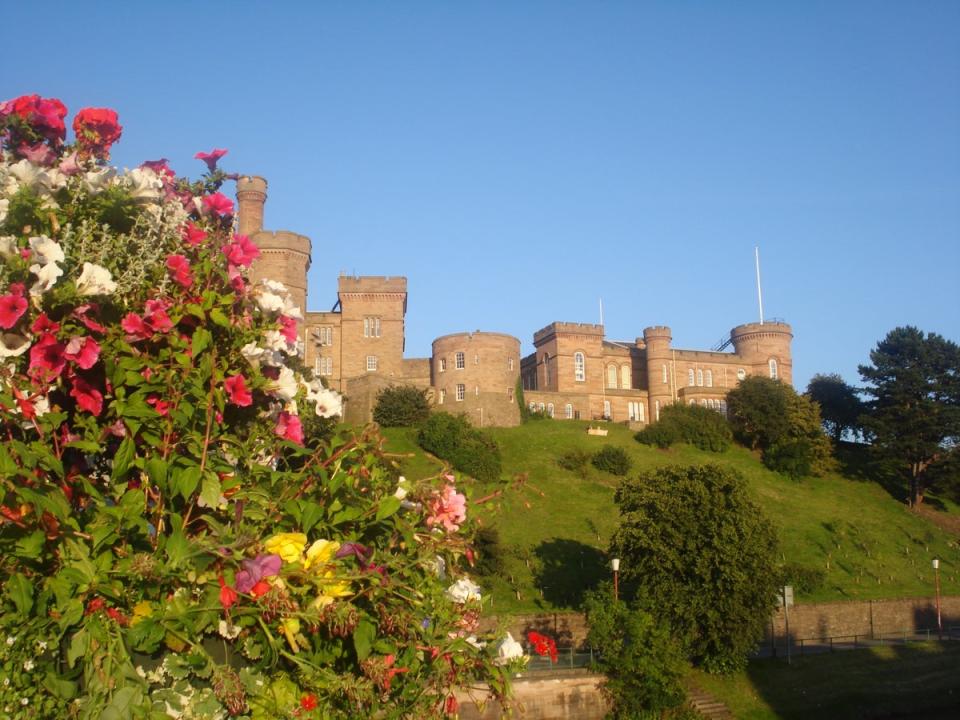 Quick! Inverness Castle during one of the brief patches of clear skies in the least sunny city in Britain (Simon Calder)