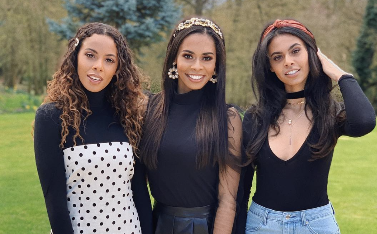 Rochelle Humes (left) had not seen half-sister Lili (centre, with third sister Sophie, right ) since she was five-years-old (Instagram: Rochelle Humes)