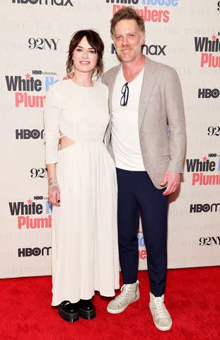 <p>Cindy Ord/WireImage</p> Lena Headey and Marc Menchaca