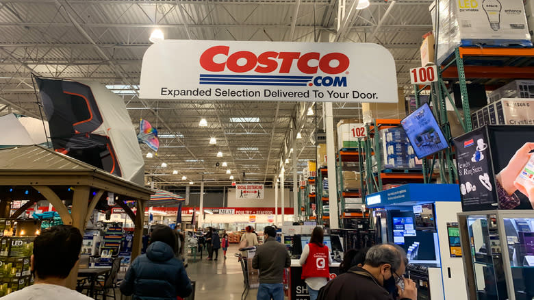 Costco.com signage in store