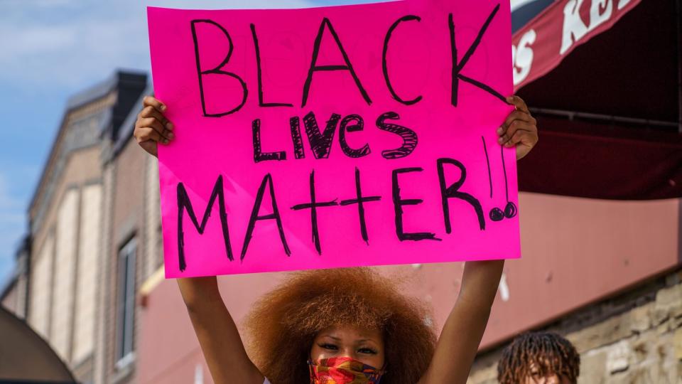 Black Live Matter protest sign