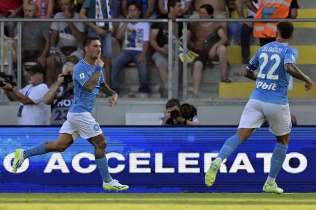 Osimhen nets 2 as Napoli comes back at Frosinone to get title defense off  to winning start, ssc napoli 