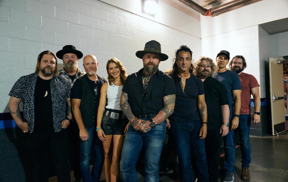 The Zac Brown Band, backstage prior to a 2022 tour date.