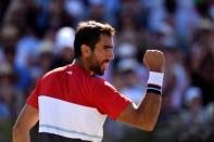 Tennis - ATP 500 - Fever-Tree Championships - The Queen's Club, London, Britain - June 24, 2018 Croatia's Marin Cilic reacts during the final against Serbia's Novak Djokovic Action Images via Reuters/Tony O'Brien