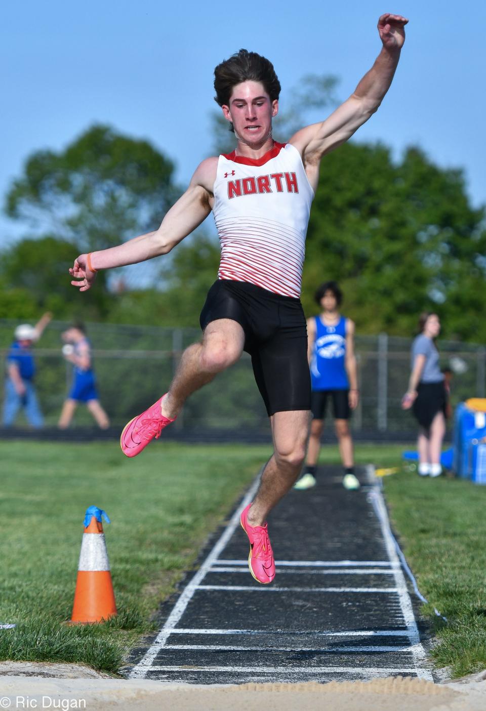 North Hagerstown's Ryder Johnston won the boys long jump.