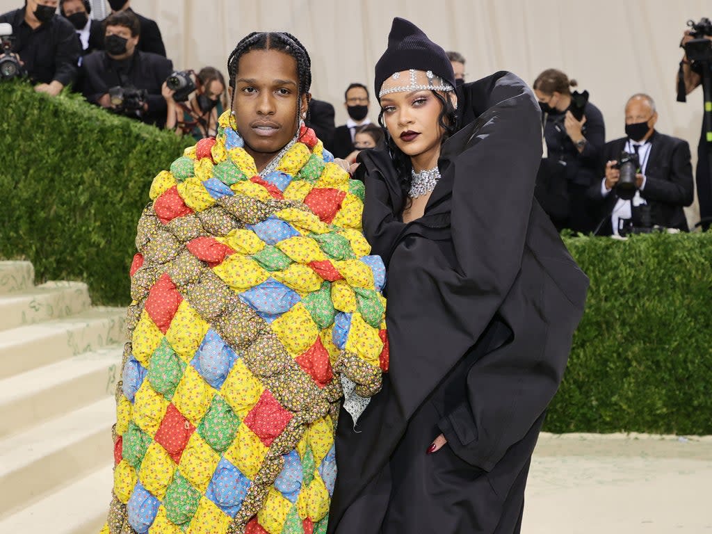 Rihanna and A$AP Rocky at the 2021 Met Gala (Getty Images)