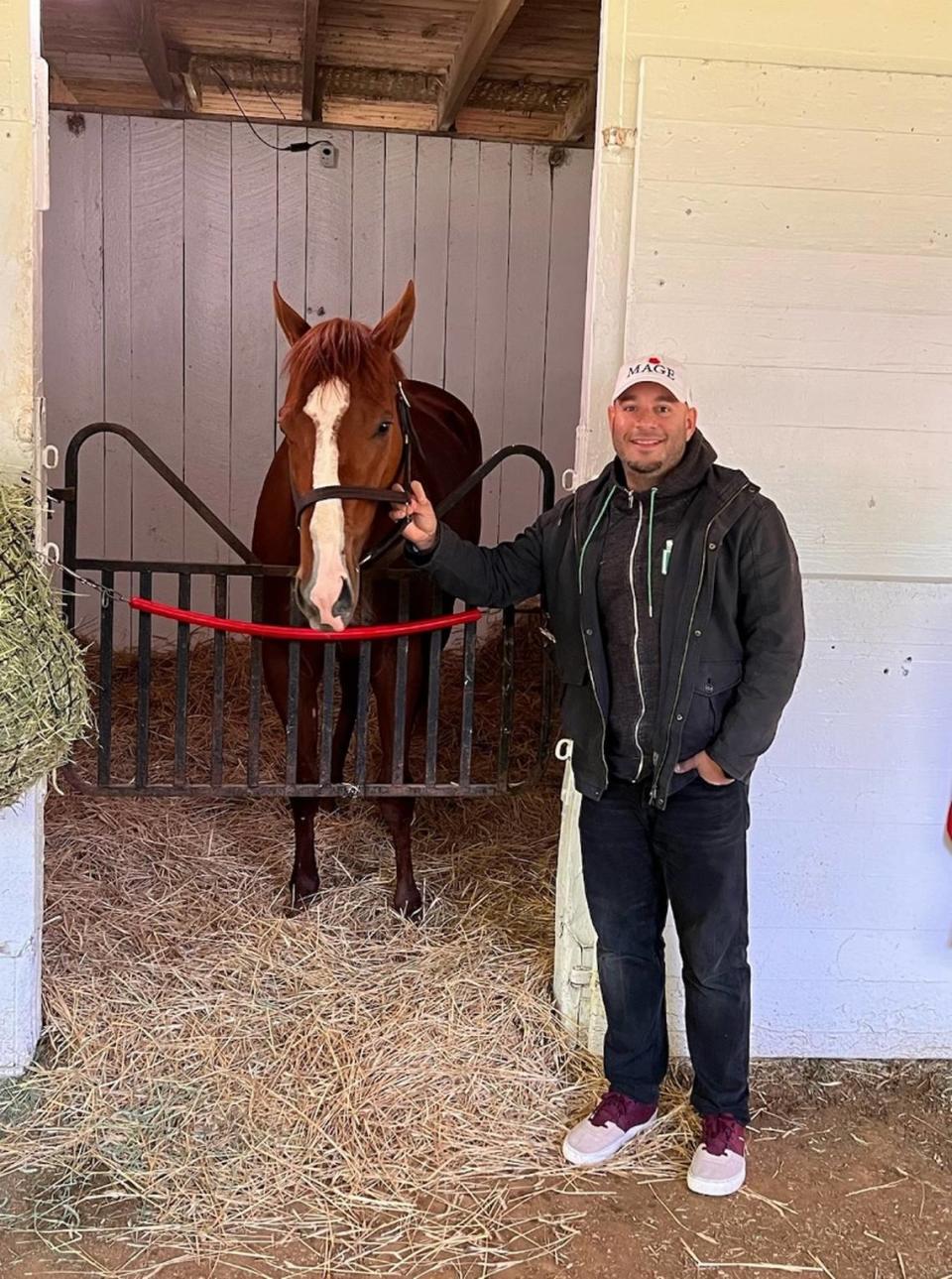 University of Miami grad Ramiro Restrepo living the dream with horse in