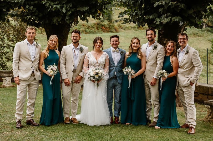 The couple married in the stunning French location with friends and family