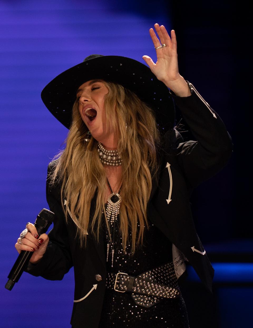 Lainey Wilson performs during the Opry NextStage Live concert hosted by Lainey Wilson at the Grand Ole Opry in Nashville, Tenn., Wednesday, Dec. 6, 2023.