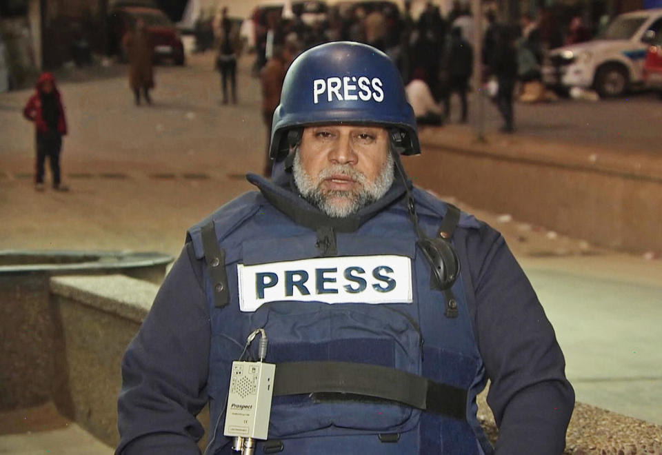 Al Jazeera correspondent Wael Dahdouh speaks with NBC News from Gaza. (NBC News)