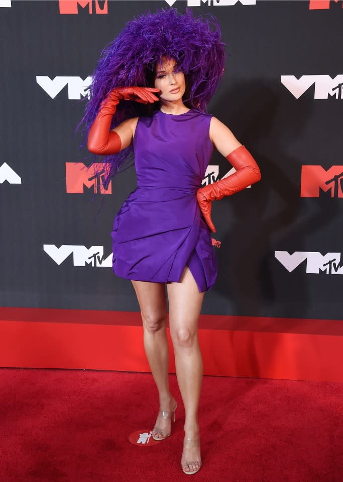 Kacey Musgraves on the red carpet at the 2021 VMAs. - Credit: MEGA