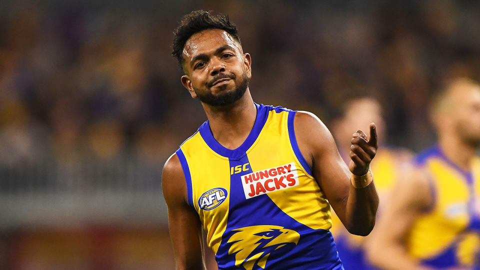 West Coast's Willie Rioli has been suspended indefinitely. 