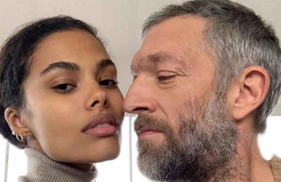 Vincent Cassel has wiped every image of his wife from his Instagram feed credit:Bang Showbiz