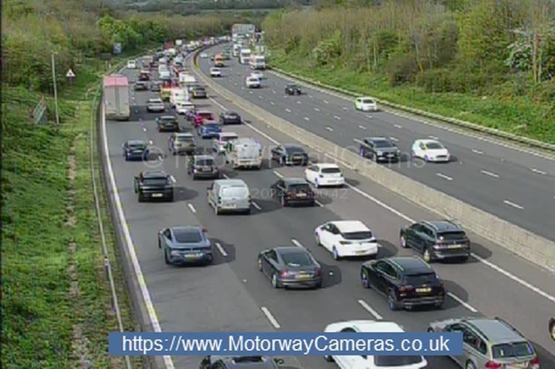 Traffic camera showing congestion