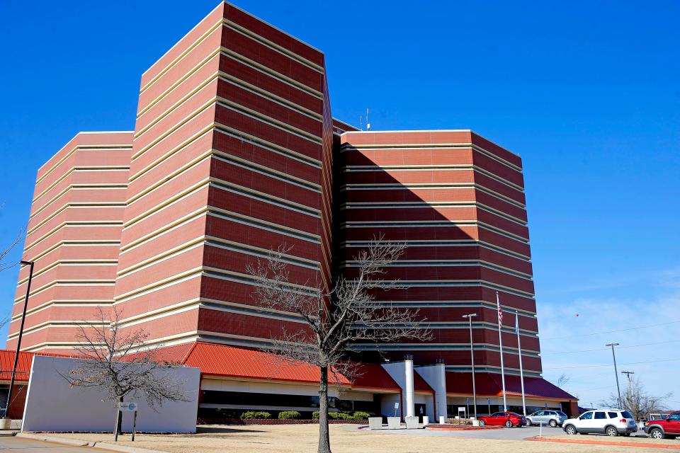 The Oklahoma County jail in Oklahoma City., Wednesday, Jan. 12, 2022.