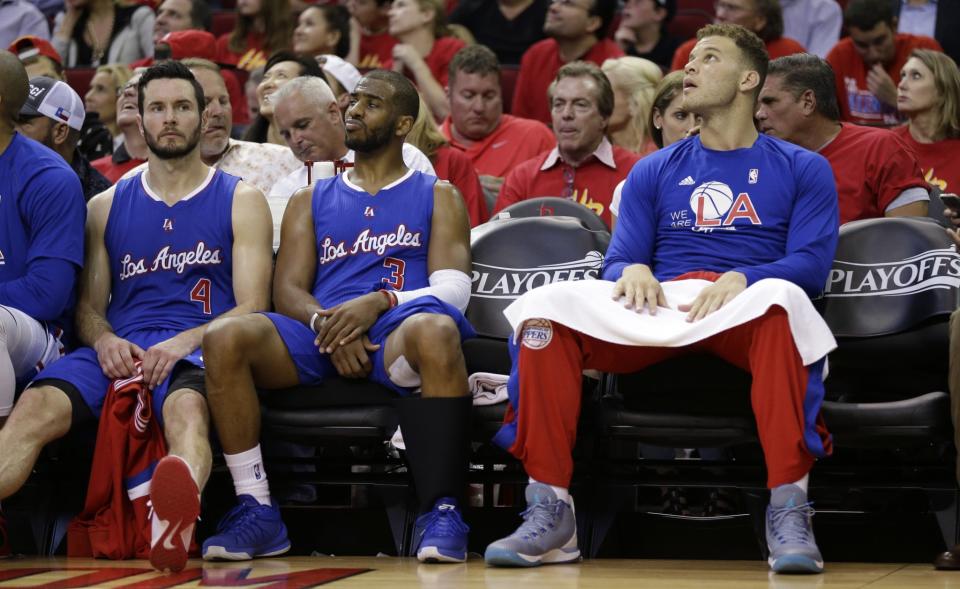 The Clippers can’t afford to keep J.J. Redick, Chris Paul and Blake Griffin. (AP)