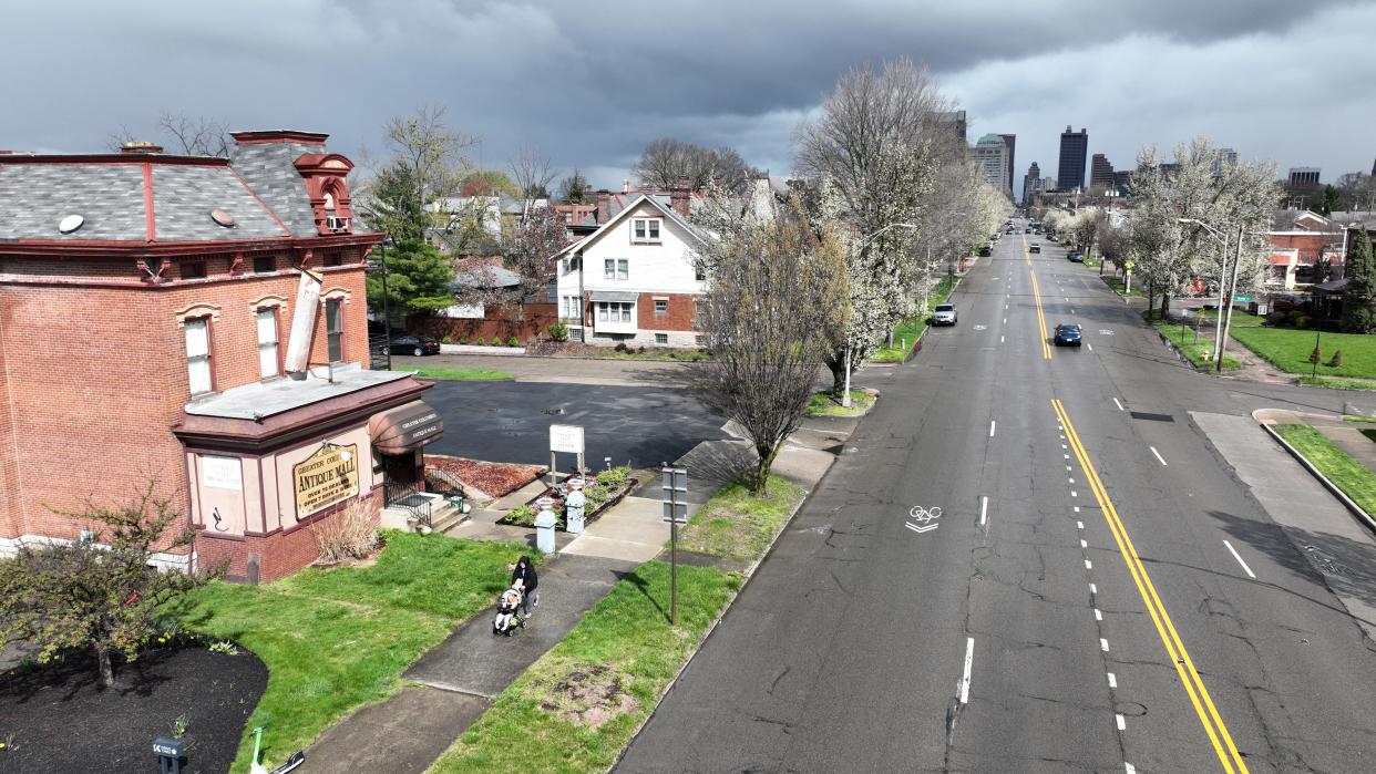 Columbus is updating its zoning for the first time in 70 years that will mean major changes along the city's major corridors, including this area of South High Street north of Greenlawn Avenue. The new rules will allow larger buildings with denser housing and have no parking requirements.