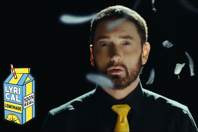<p>Lyrical Lemonade/Def Jam Recordings</p> Eminem in 'Doomsday 2' music video