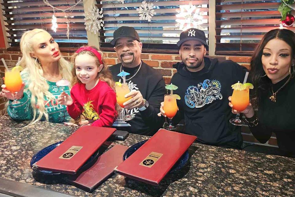 <p>Coco/Instagram</p> Ice-T with Coco Austin and his three kids