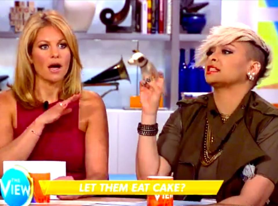 <p>20. Candace's one season as a permanent cohost on <em>The View</em>, knowing she'd been asked to fill the chair that was historically reserved for a more conservative voice, was memorable for the wrong reasons. "The stress and the anxiety, I actually have a pit in my stomach right now [thinking about it]," she recalled on the <em>Behind the Table</em> podcast in October 2021. "And I have PTSD, like, I can feel it. It was so difficult, and to manage that emotional stress was so hard."</p> <p>She credited cohost <strong><a href="https://www.eonline.com/news/whoopi_goldberg" rel="nofollow noopener" target="_blank" data-ylk="slk:Whoopi Goldberg;elm:context_link;itc:0;sec:content-canvas" class="link ">Whoopi Goldberg</a> </strong>with having her back, explaining, "Whoopi came in a handful of times. I felt secure knowing she would protect me and not come at me if there was a difference of opinion."</p> <p>21. Speaking of that chair, Candace penned the foreword to <strong>Elisabeth Hasselbeck</strong>'s 2019 book <em>Point of View</em>, writing that she had faith she could do the job thanks to her friend's fearless 10-year run on the show that paved the way for future host à host combat.</p>