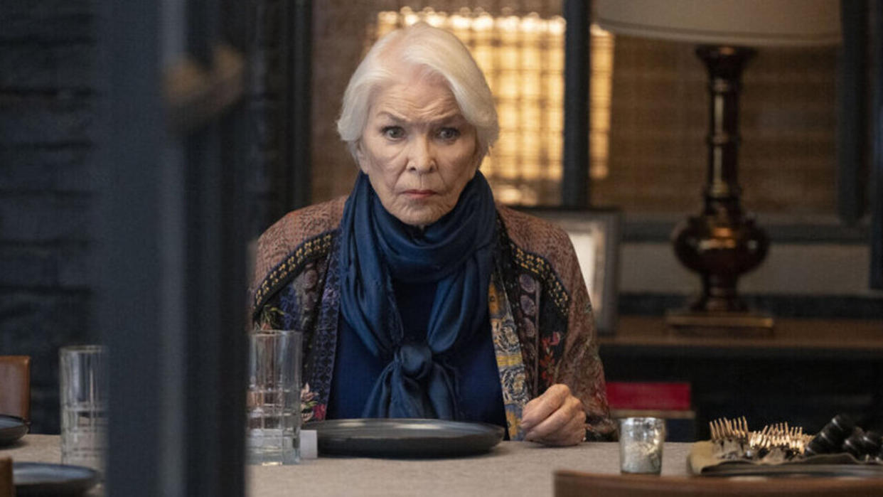  Ellen Burstyn as Bernie Stabler in Law & Order: Organized Crime Season 4. 