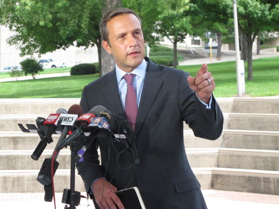 Paul Nehlen, a Republican primary challenger to House Speaker Paul Ryan in 2016, in Janesville, Wis. (Photo: Scott Bauer/AP)