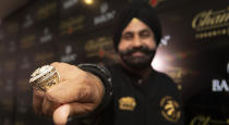 'Superfan' Nav Bhatia even received his own ring. (THE CANADIAN PRESS/Chris Young)