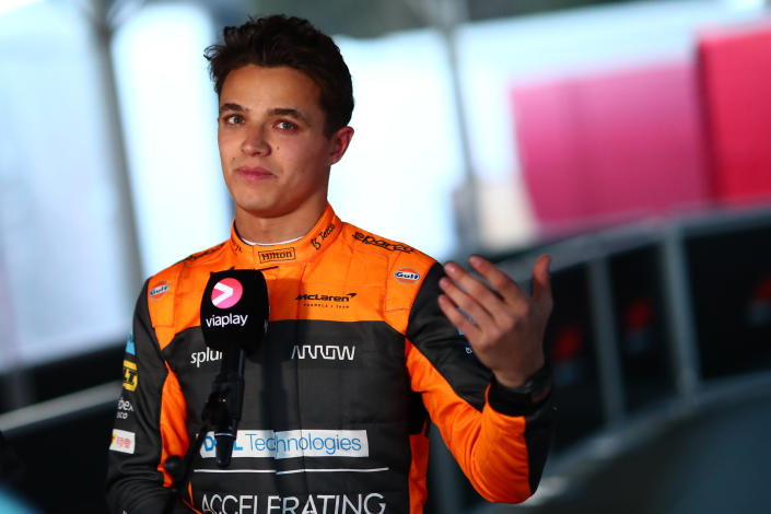 Race car driver Lando Norris 