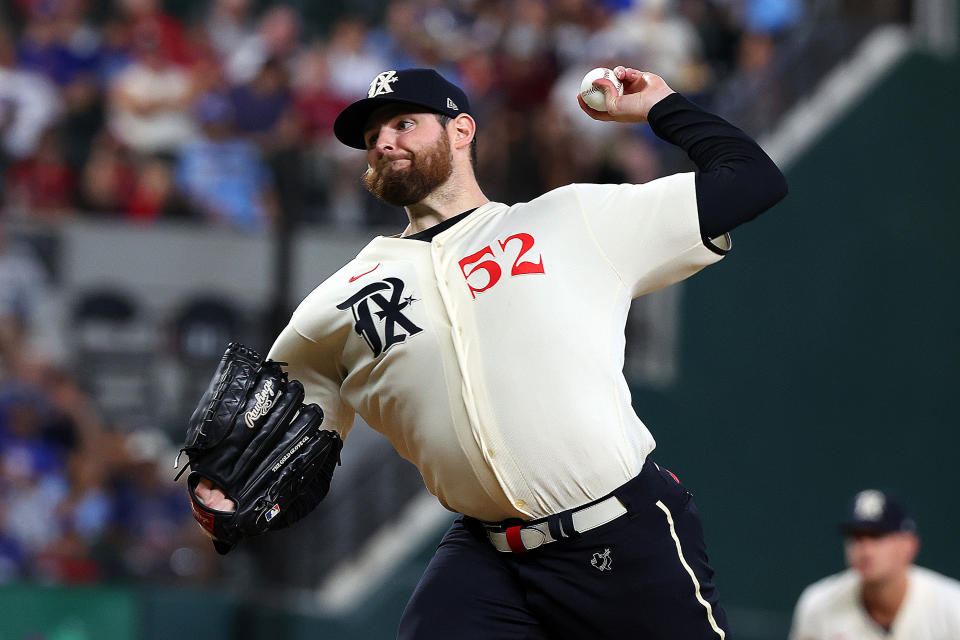 遊騎兵靠著Jordan Montgomery的6局優質先發，順利收下4連勝。（MLB Photo by Richard Rodriguez/Getty Images）