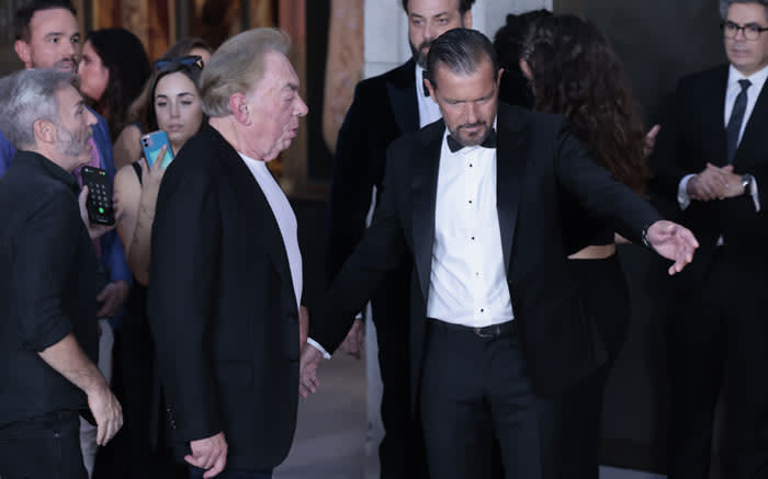 Antonio Banderas y su socio Andrew Lloyd Webber