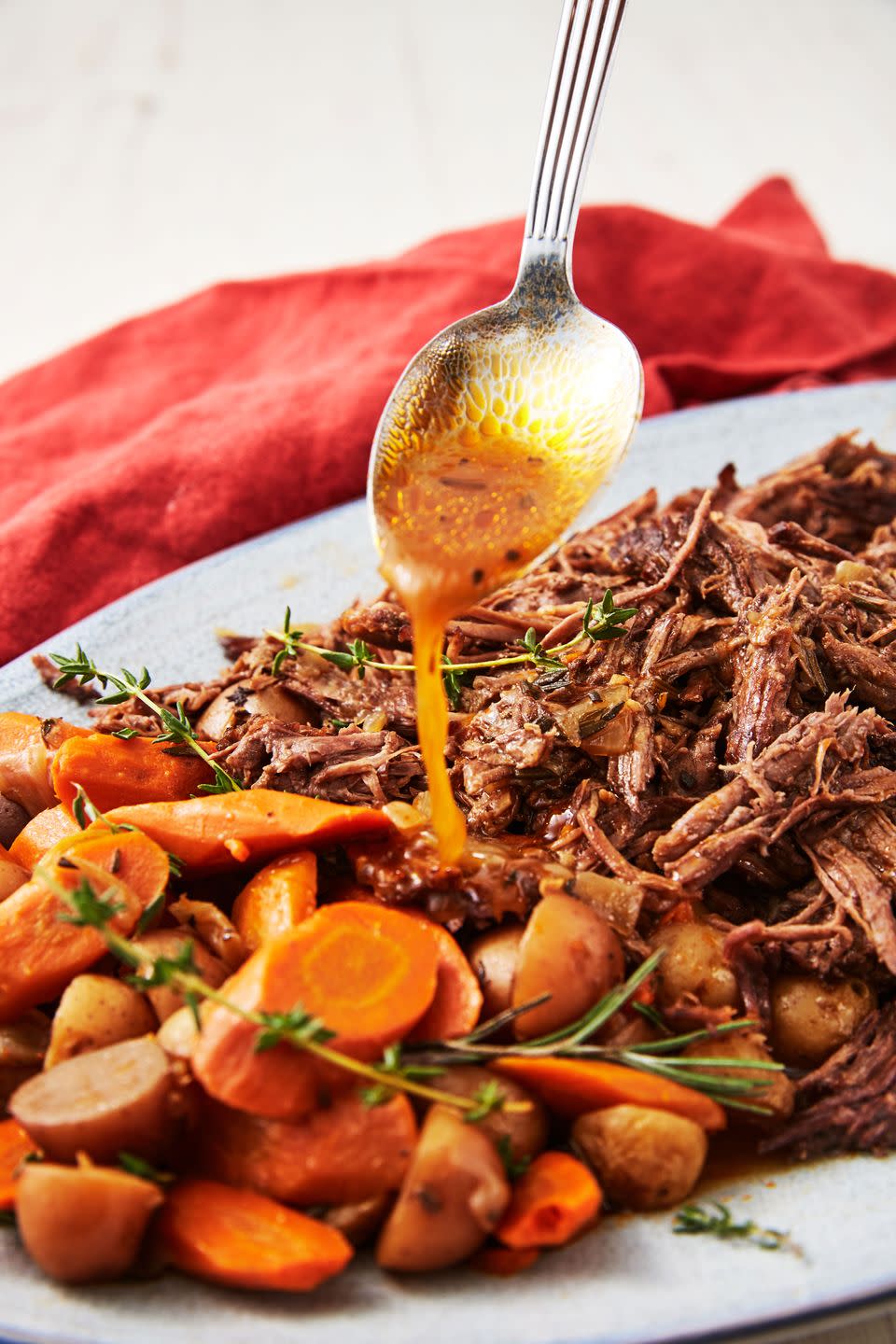 <p>A roast doesn't always have to take forever. This one is perfectly tender with zero effort and much less time. What would normally take hours in the oven takes only one hour in the <a href="https://www.delish.com/cooking/recipe-ideas/g3951/instant-pot-recipes/" rel="nofollow noopener" target="_blank" data-ylk="slk:Instant Pot;elm:context_link;itc:0;sec:content-canvas" class="link ">Instant Pot</a>. Plus, you can cook everything at once—and even sear it, too!</p><p>Get the <a href="https://www.delish.com/cooking/recipe-ideas/a25605916/instant-pot-pot-roast-recipe/" rel="nofollow noopener" target="_blank" data-ylk="slk:Instant Pot Pot Roast recipe;elm:context_link;itc:0;sec:content-canvas" class="link "><strong>Instant Pot Pot Roast recipe</strong></a>.</p>