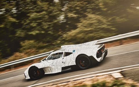 Mercedes-AMG Project One hypercar testing - disguised