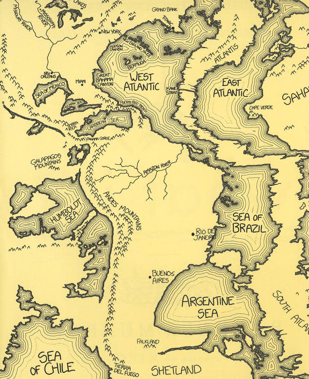 What if you drained the world's oceans? Randall Munroe explores these and other questions in his book 