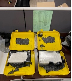 Law enforcement officials intercept a special delivery from Puerto Rico: two kilograms of cocaine hidden within Pok&#xe9;mon art cases.