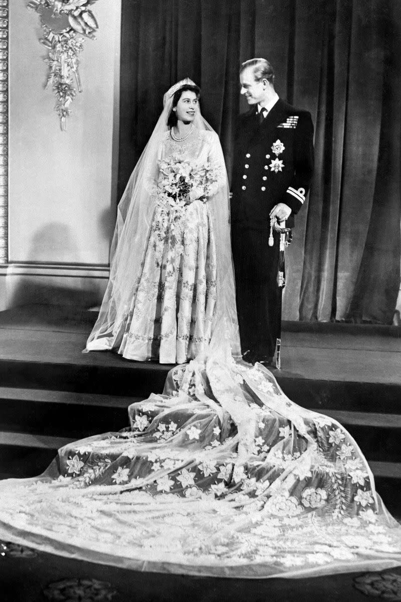 1947: Queen Elizabeth II and Prince Philip