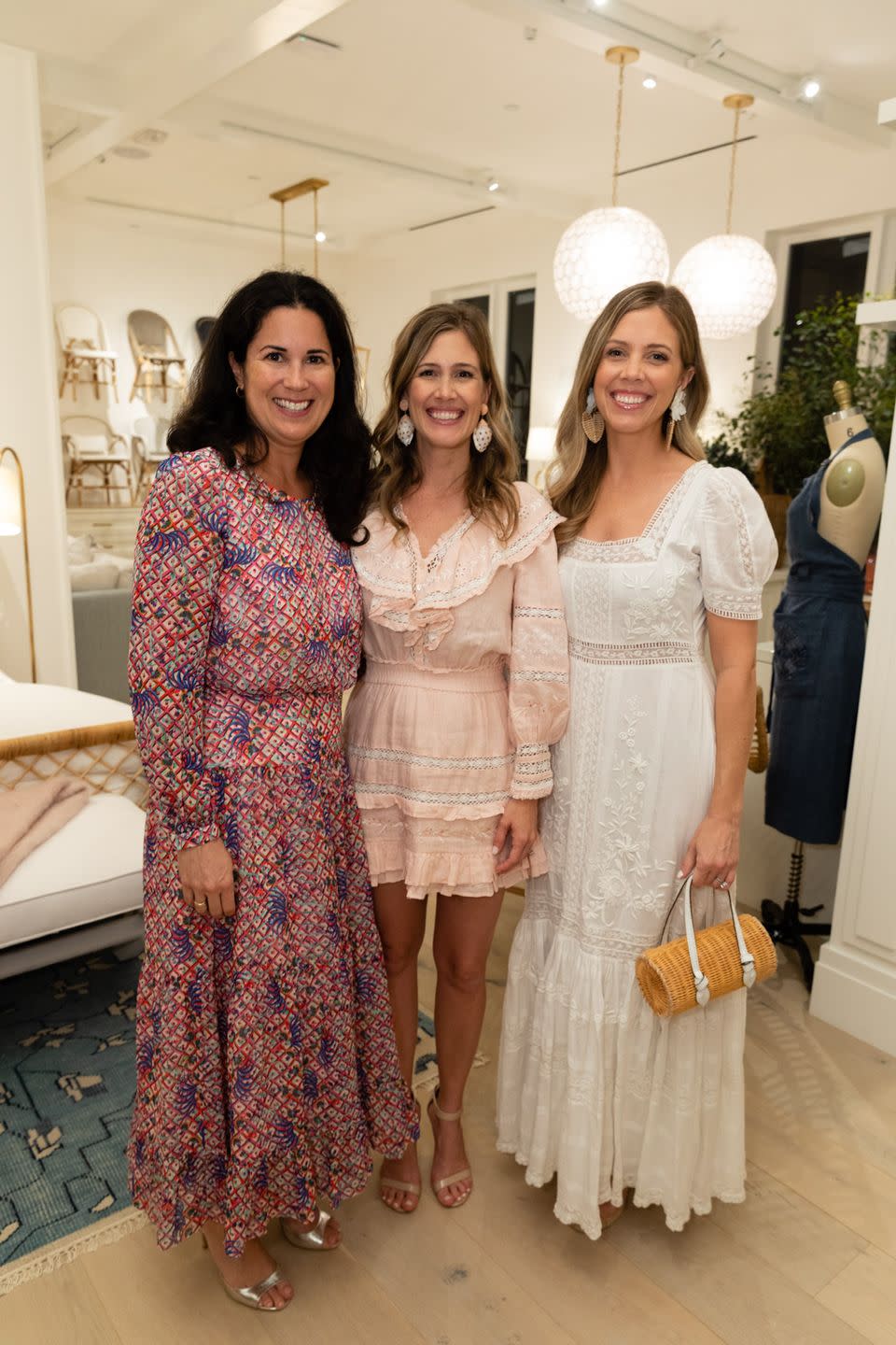 <p>Serena & Lily's Carla Rummo with <em>Palm Beach Lately's</em> Beth Achenbach, and Danielle Norcross. </p>