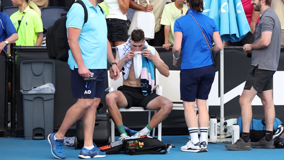 Draper is into the second round of the Australian Open for the first time in his young career. - Julian Finney/Getty Images