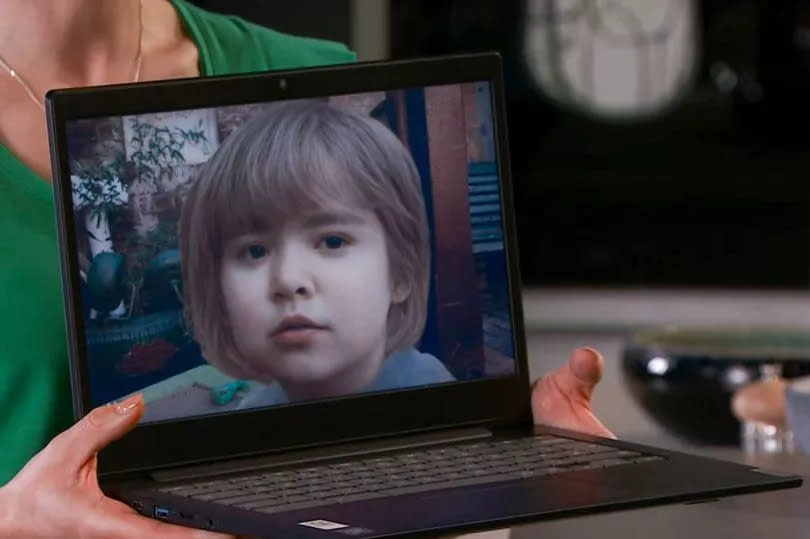 Viewers previously saw an AI version of Leanne's son, Oliver -Credit:ITV