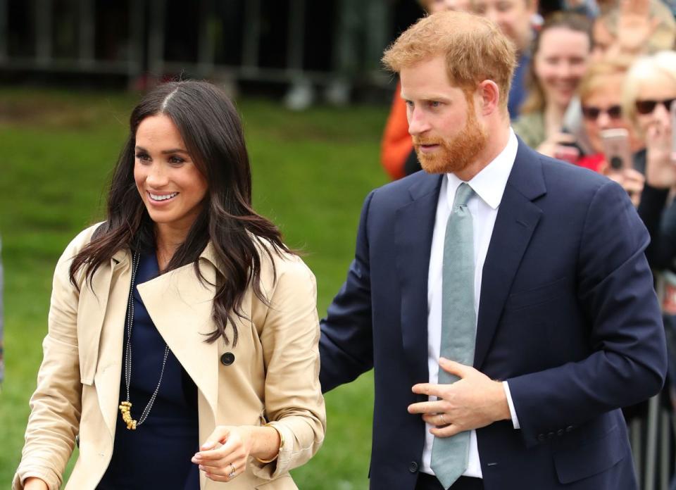 Meghan trug die Nudel-Halskette. Bild: Getty