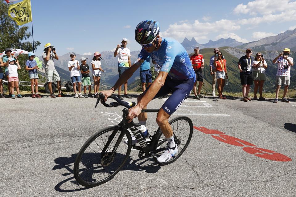 Chris Froome in action on stage 12 (EPA)