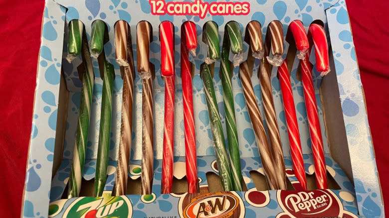 Dr. Pepper candy canes