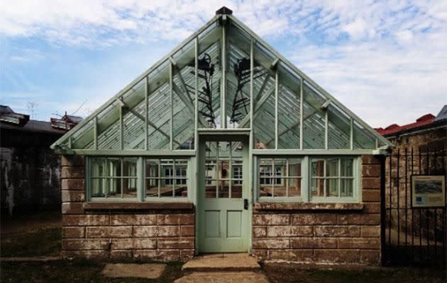 Eastern State Penitentiary always maintained a greenhouse on site to teach prisoners skills. Photo: Carly Williams Yahoo7 Be