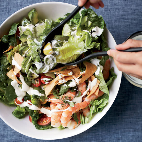 Mexican Shrimp-and-Avocado Salad with Tortilla Chips