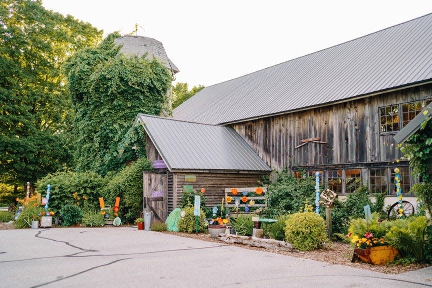 The 62nd Annual Door County Home and Garden Walk includes this barn and gardens.