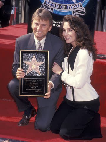 <p>Ron Galella, Ltd./Ron Galella Collection via Getty</p> Pat Sajak and wife Lesly Brown in 1994